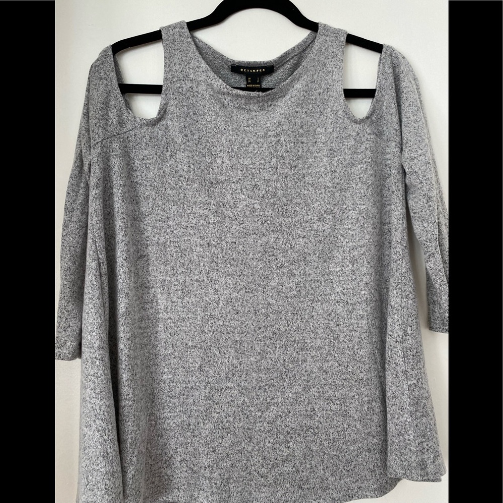 REVAMPED cold-shoulder ladies top